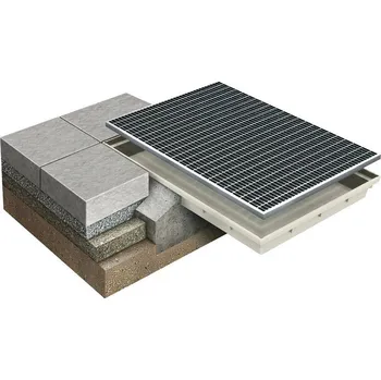 Rohožka MEA Mearin II Kovová rohož s vanou, 60 × 40 × 8 cm, tahokov&nbsp;648-190014