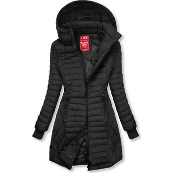 Černá přechodná prošívaná bunda