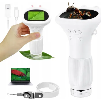 PŘENOSNÝ DIGITÁLNÍ MIKROSKOP PRO DĚTI S LED OSVĚTLENÍM – VZDĚLÁVACÍ DÁREK