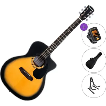 Akustická kytara Pasadena PGC-100 SET Sunburst Akustická kytara Jumbo