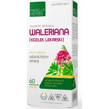 Doplněk stravy Medica Herbs Kozlík lékařský a meduňka v kapslích 60 ks