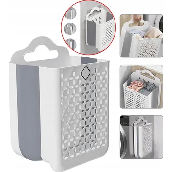Koš na prádlo DUŻY POJEMNY KOSZ SKŁADANY NA PRÁDLO, SPODNÍ PRÁDLO, ORGANIZÉR DO KOUPELNY 20L
