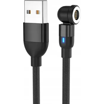 Datový kabel 50cm MAGNETICKÝ KABEL 540st 3A RYCHLÉ NABÍJENÍ 5-PIN SAMOTNÝ KABEL