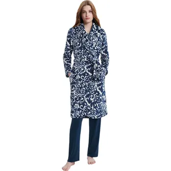 Dámský župan Dámský župan Vamp 19068 blue iberian velikost M