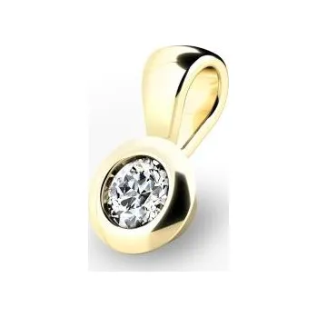 Přívěsek Přívěsek AU 585/1000 přírodní diamanty 0,082 ct G/Si 0,35 gr G1082605