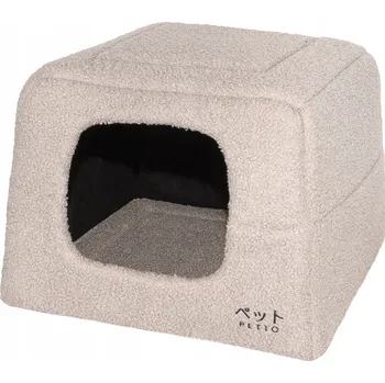Pelíšek pro psa PETTO Domeček pelíšek 2v1 Uchi Cozy Béžový
