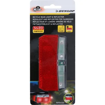 Cyklosvítilna ZADNÍ SVĚTLO NA KOLO ČERVENÉ 3 LED SMD DUNLOP NAPÁJENÉ DYNAMEM