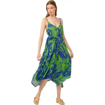 Dámské šaty Letní šaty Vamp z popelínu 22423 green jolly velikost XXL