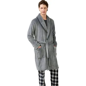 Pánský župan Pánský hřejivý župan Vamp 21707 gray velikost L