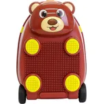PD TOYS Dětský kufr tvrdý hnědý ABS kabinový 30 l