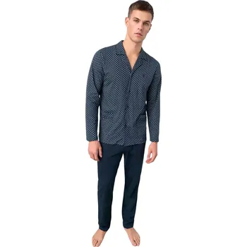 Pánské pyžamo Pánské pyžamo Vamp Marlon 17603 blue salute velikost L
