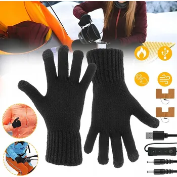 Rukavice AKUMULÁTOR RĘKAWICE GRZEWCZE NA LYŽE, KEMPINK, TURISTIKA, PRO ŘÍZENÍ