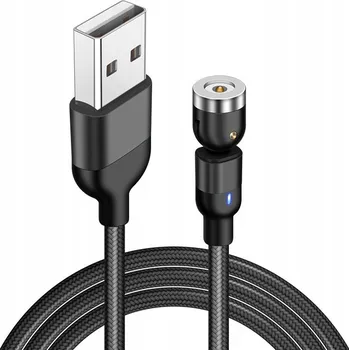 Datový kabel 50cm MAGNETICKÝ KABEL OTOČNÝ 540° 1-PIN SAMOTNÝ KABEL