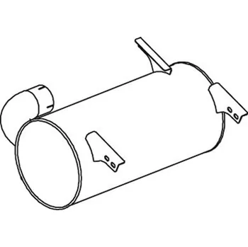 Tlumič výfuku Střední-/zadní tlumič výfuku DINEX DIN50370