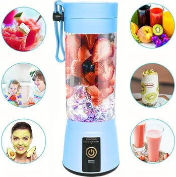 Přenosný bezdrátový turistický mixér na smoothie Lahev Na Pití 380 ml