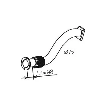 Výfuková trubka Výfuková trubka DINEX DIN29151