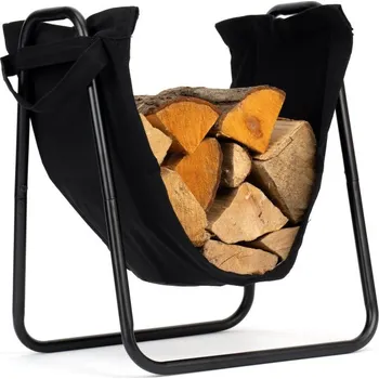 Stojan na dřevo ke krbu SURAT černý