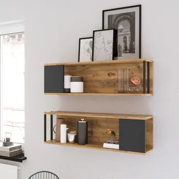 police VerDesign Nástěnná police VEGY 18, borovice