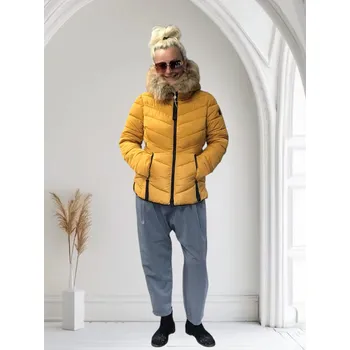 Dámská zimní bunda Clear Barva: Horčicová, Velikost: S