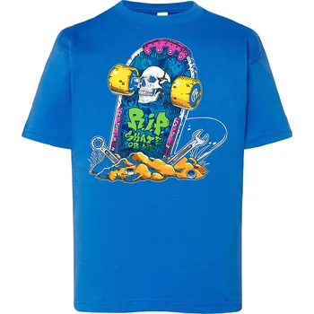 Chlapecké tričko detske-levne-bavlnene-tricko-potisk-rip-skate Barva: Royal blue - královsky modrá, Dětská bavlněná trička JHK: M