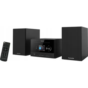 Hi-Fi systém Věž TechniSat Classic 800 černá, CD přehrávač, Bluetooth, FM tuner, budík