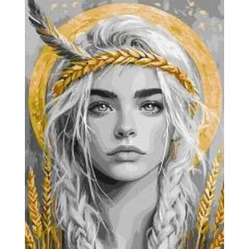 Set školních potřeb Malowanie po numerach - Kłoski we włosach 40x50cm