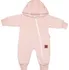 Kojenecká souprava Baby Nellys 3D Nature rostoucí teplákový overal, čepice, botky růžová