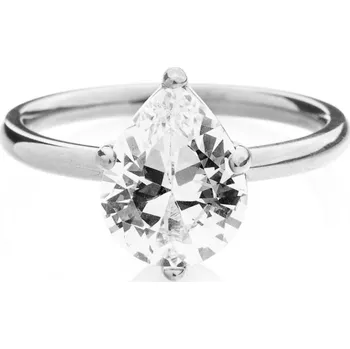 Prsten franco bene Promise ring s kapičkovým zirkonem - stříbrný | 2903 Velikost prstenu: 8 (60 mm)