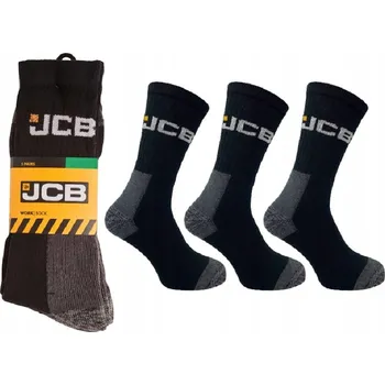 Pánské ponožky JCB WORK Pracovní ponožky dlouhé 3 páry vel. 43/46
