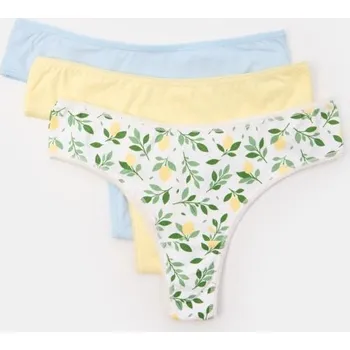 Kalhotky Sinsay - Sada 3 kusů brazilských kalhotek - vícebarevná - 772DA-MLC - 772DA-MLC-M