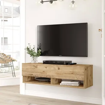 Televizní stolek VerDesign závěsný TV stolek FREY 13, barva borovice