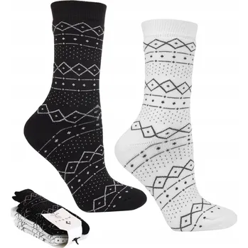 Dámské ponožky MORAJ Ponožky Bavlna Dámské Zimní Dlouhé Froté Teplé 2-pár 35-38