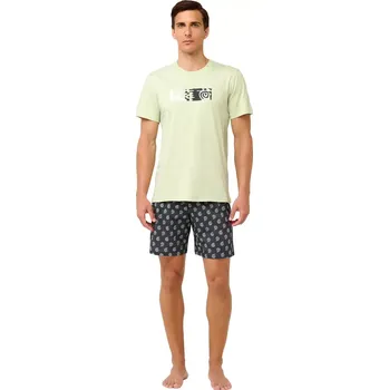 Pánské pyžamo Bavlněné pánské pyžamo Vamp 22600 velikost XXL