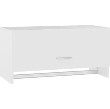 Šatní skříň VidaXL Skříňka, bílá, 70x32,5x35 cm, dřevotříska