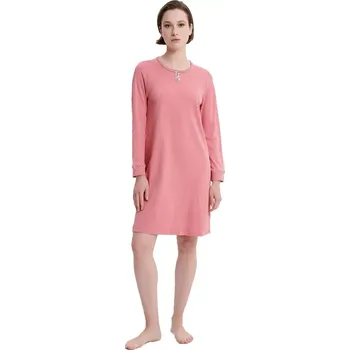 Dámská noční košile Vamp dámská noční košile s dlouhými rukávy 19187 velikost L