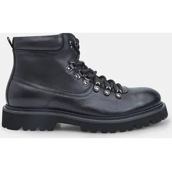 Dámská zimní obuv Baťa pánská kožená kotníková obuv černé, vel. 46