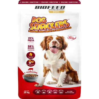Krmivo pro psa Krmivo pro psy Krmivo Dog Snackers Adult s hovězím masem 20 kg Biofeed