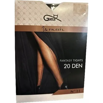 Dámské punčochy Vzorované Punčocháče Gatta 20 DEN černé Nero, velikost 2