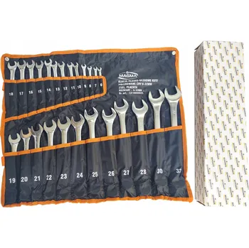 Klíč Očkoploché klíče 25 ks klíčů 6-32 mm leštěné plachta MAGMA