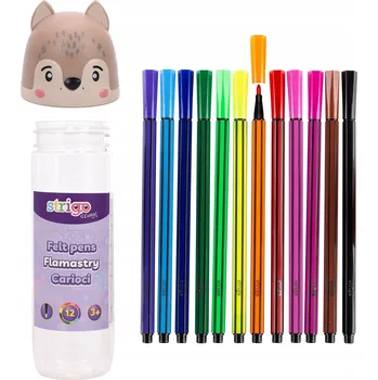 Fixy v balení popisovače fixy kusů barev Strigo Wilk