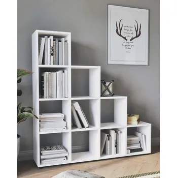 regál VerDesign POLA moderní knihovna, bílá