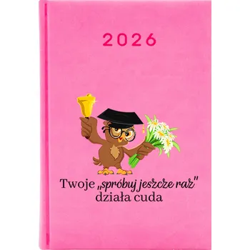 Kalendář Knižkový kalendář 2026 A5 FunnyCase růžový