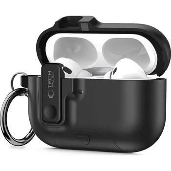 Náhradní kryt pro mobilní telefon Kryt Tech-Protect Slim Hook Apple Airpods Pro 3 Black