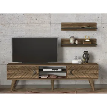 Televizní stolek VerDesign DELUXE LEGATO TV stolek/stěna, ořech
