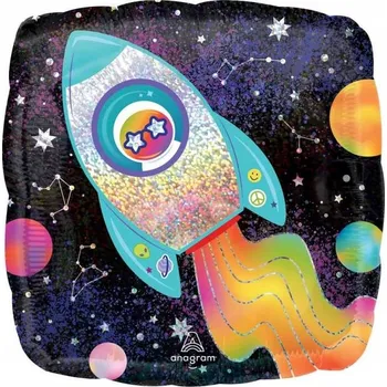 Balónek Fóliový balónek 45 cm Holo Vesmír