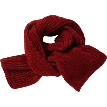 Šála Dětská pletená šála A208 vínová