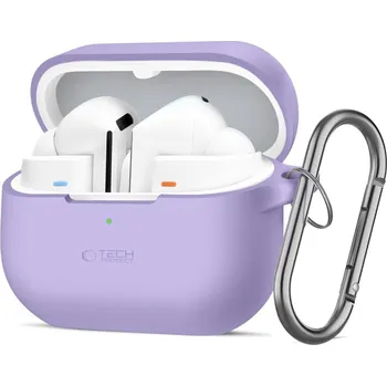 Náhradní kryt pro mobilní telefon Kryt Tech-Protect Silicone Hook Samsung Galaxy Buds 3 / 3 FE / 3 Pro Lavender
