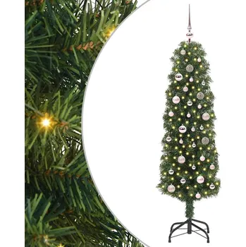 Vánoční stromek Umělý vánoční stromeček Zelená 150 cm PVC, ocel a plast