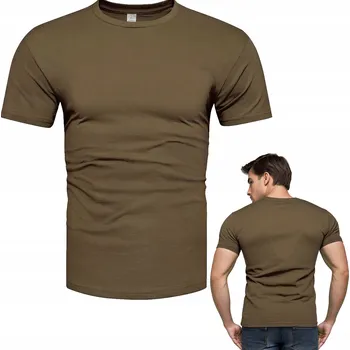 Pánské tričko Pánské tričko 100% bavlna prémiové khaki tričko 190g L