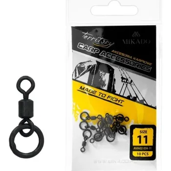 MIKADO - Obratlík Rolling s kroužkem vel. 11 10 ks